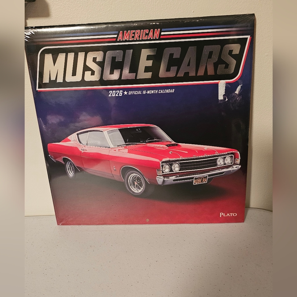 American Muscle Cars 2026 Calendar. 16 months.